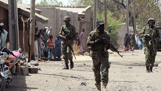 The Nigerian Army at war with the Boko Haram insurgents