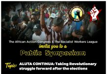 Towards revolutionary struggle after the elections: SWL/AAC symposium – 25 March